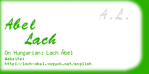 abel lach business card